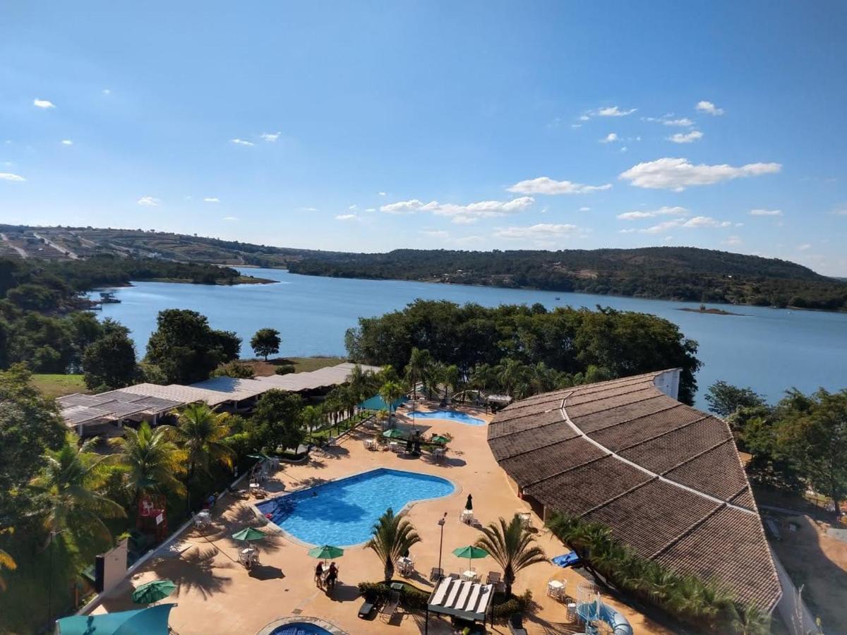 Enseada Nautico Apart Flat I Vista Para O Lago Corumba Caldas Novas Esterno foto