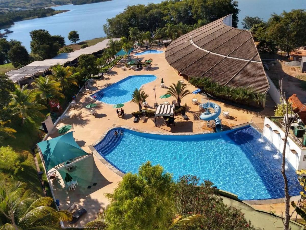 Enseada Nautico Apart Flat I Vista Para O Lago Corumba Caldas Novas Esterno foto