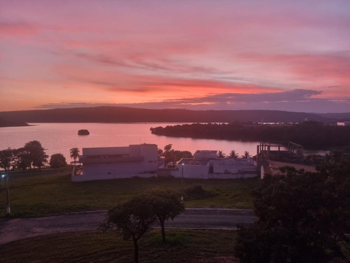 Enseada Nautico Apart Flat I Vista Para O Lago Corumba Caldas Novas Esterno foto